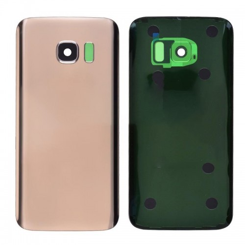 Samsung Galaxy S7 Back Glass Gold With Camera Lens